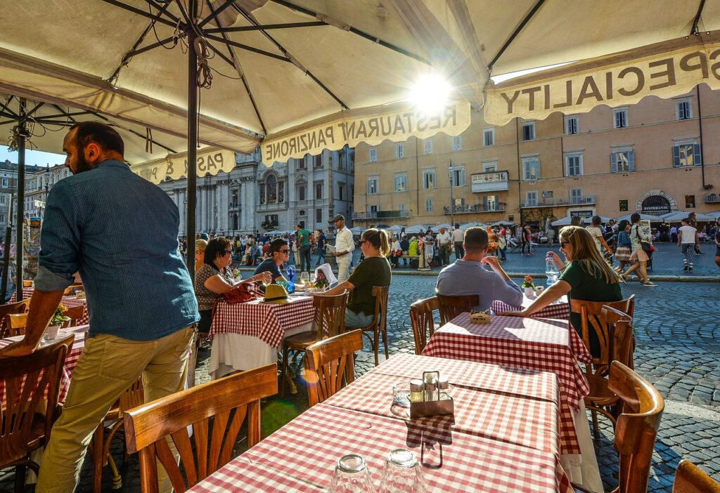 cose da non fare a Roma: mangiare nei posti turistici