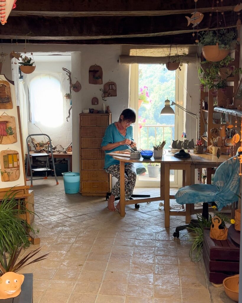 le botteghe a Calcata Vecchia